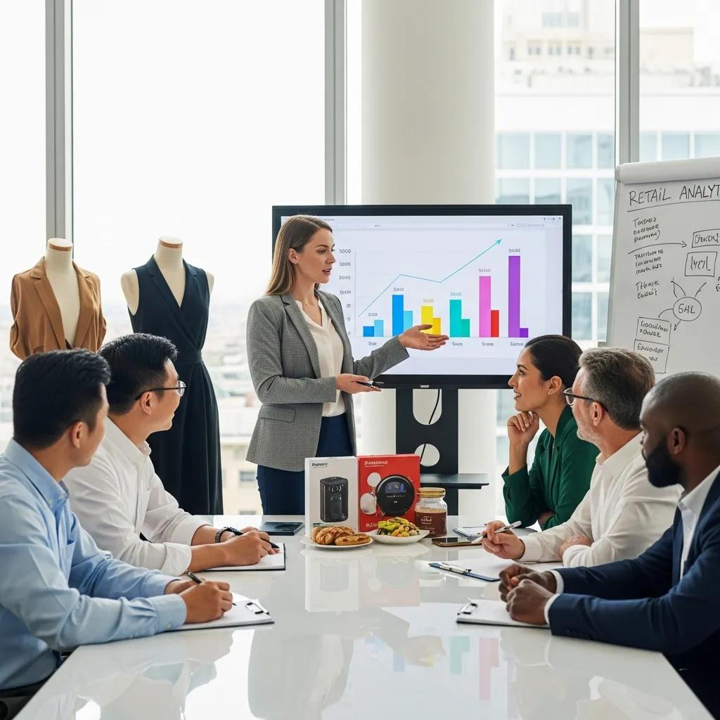 Retail consultants collaborating with business owners on growth strategies